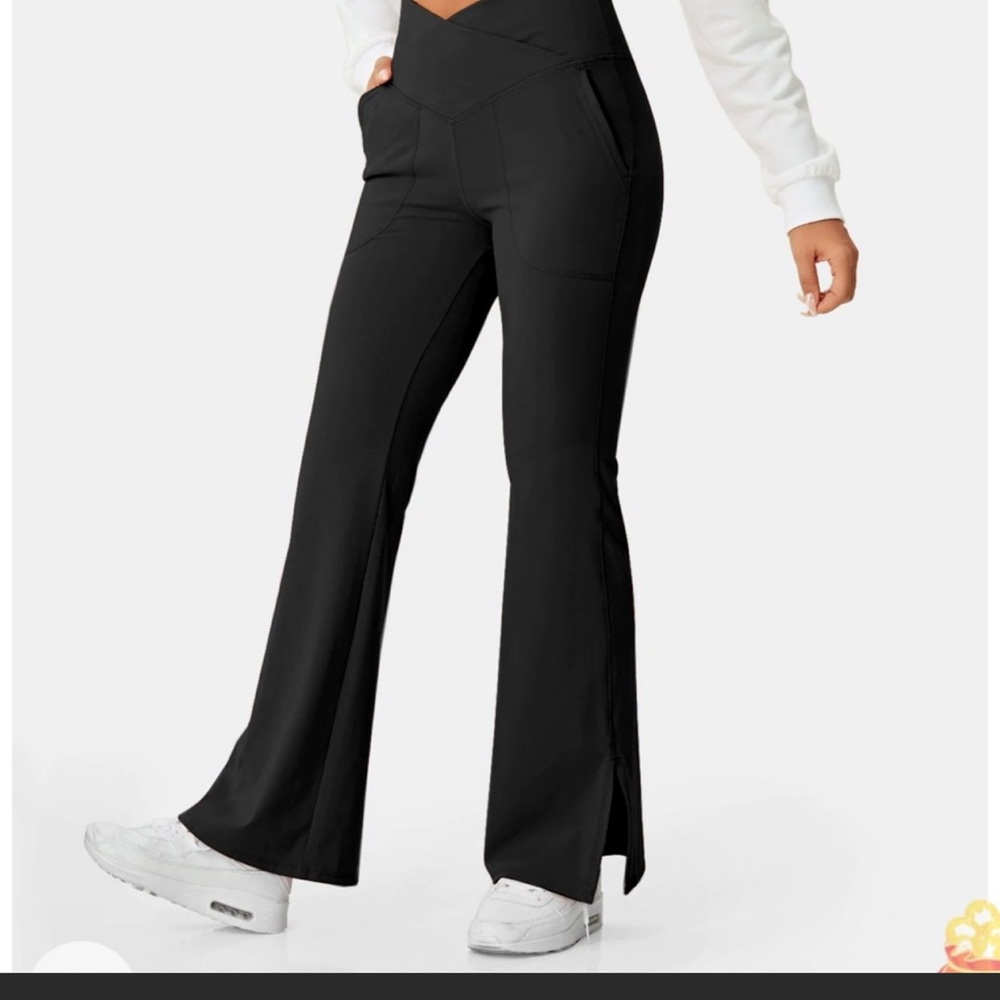 Halara crossover pocket split hem pant